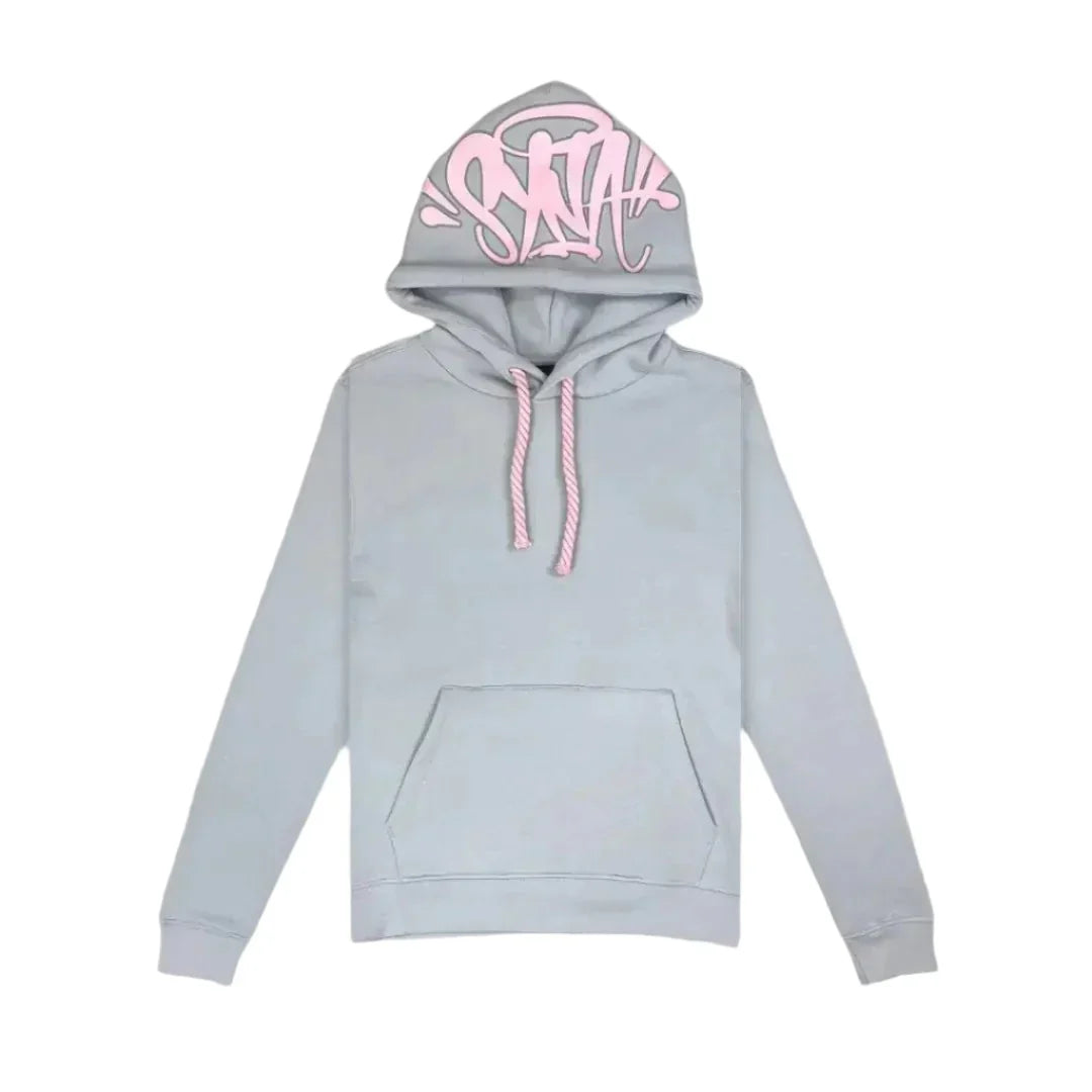 Syna World Hoodie- Grey/Pink
